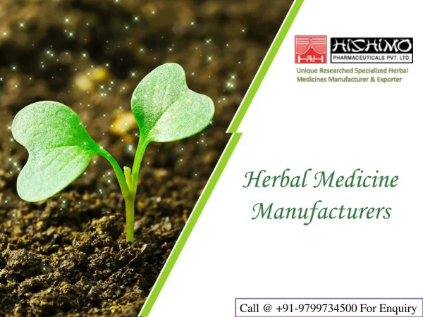 Herbal Medicine manufacturers