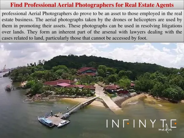 Find Professional Aerial Photographers for Real Estate Agents