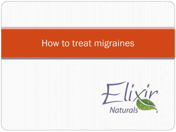 How to treat migraines