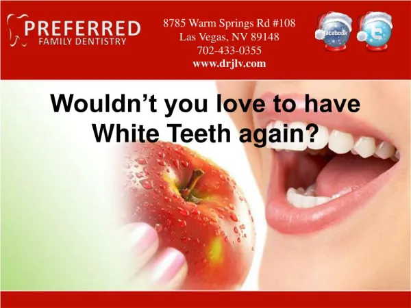 Teeth Whitening Las Vegas - Preferred Family Dentisty