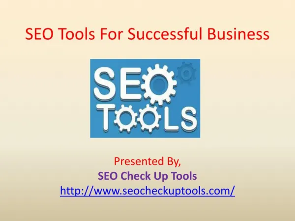 SEO Tools For Successful Business