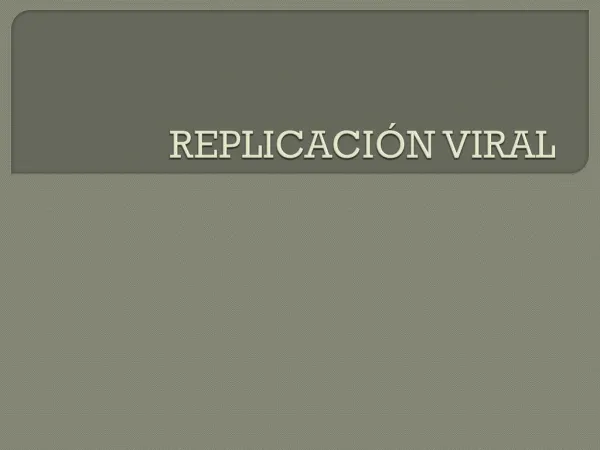 replicaci n viral