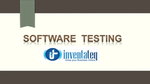 Software Testing at Inventateq