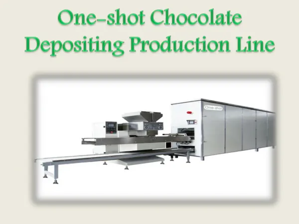 One-shot chocolate depositing production line