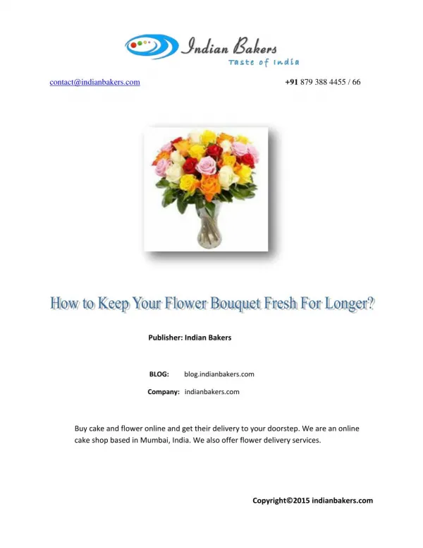 How to Keep Your Flower Bouquet Fresh for Longer?