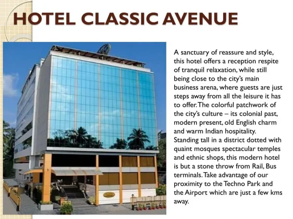 Hotel Classic Avenue