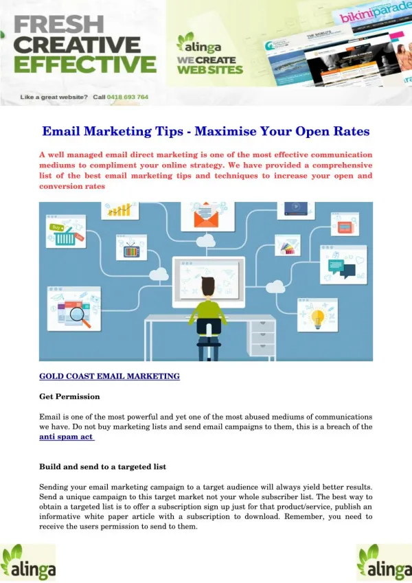 Email Marketing Tips - Maximise Your Open Rates