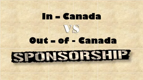 In-Out Canada Sponsorship