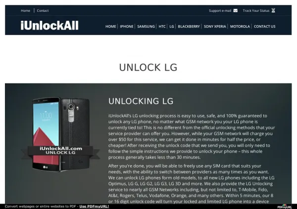 iUnlockAll-LG Unlocking Services Toronto