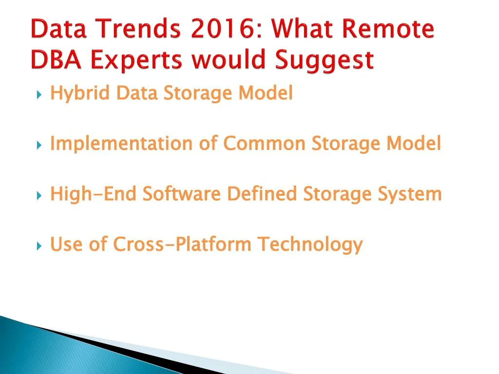 data trends 2016 what remote dba experts would suggest