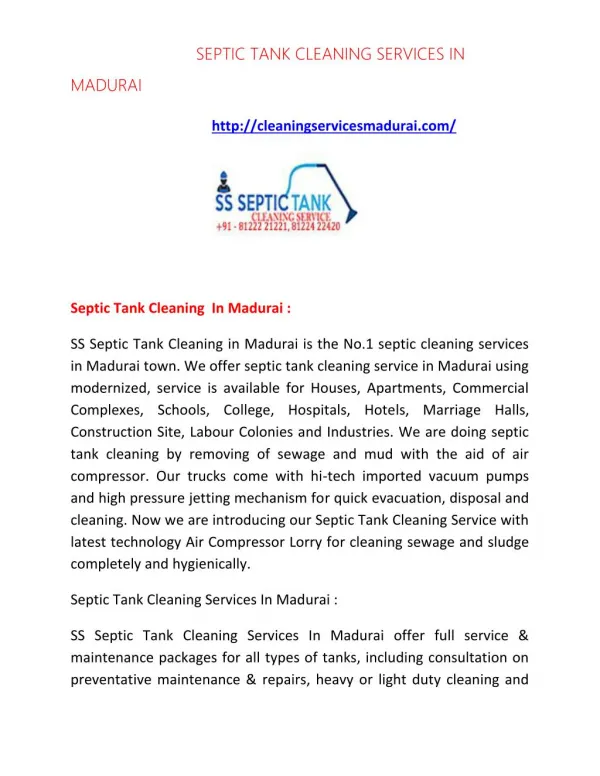 septic tank cleaning services in madurai | septic tank cleaning in madurai | septic tank cleaning services madurai | se