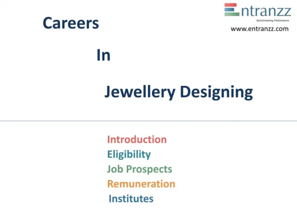 Careers In Jewellery Designing