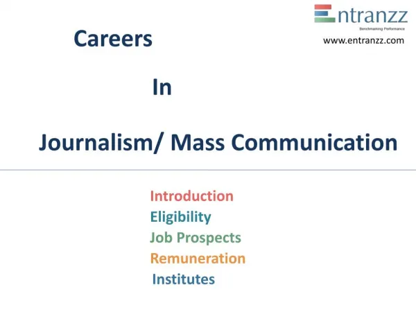 Careers In Journalism Mass Communication
