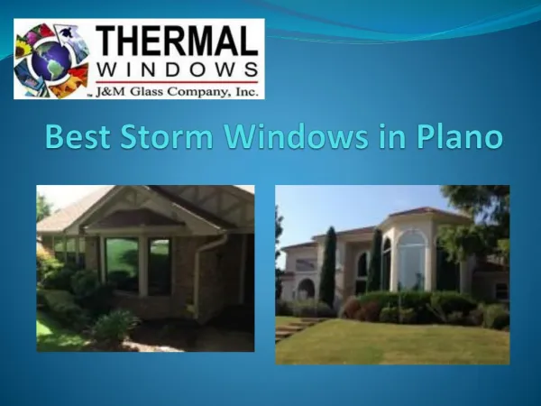 Storm windows in Plano