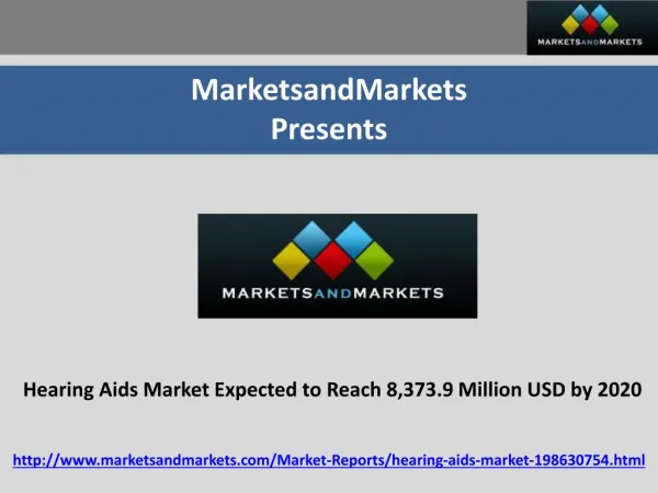 Hearing Aids Market Research and forecast by 2020