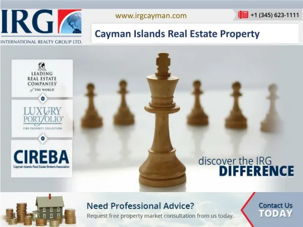 IRG is the Cayman Island's leading real estate service provider