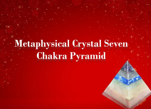 Metaphysical Crystal Seven Chakra Pyramid|Divyamantra|Healing Crystal
