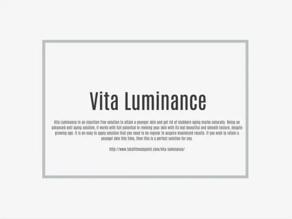 Vita Luminance