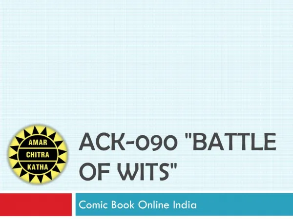Ack 090 Battle of Wits-Buy-Comics-Online