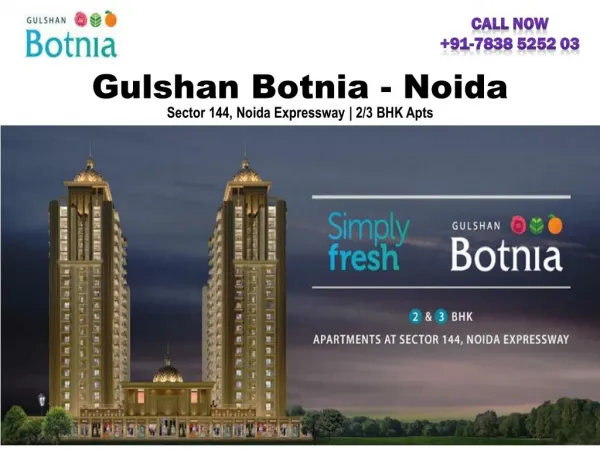 Gulshan Botnia Noida Dream Project, Your Dream Home!