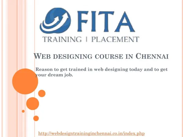 Web designing course in Chennai