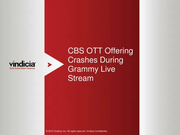 CBS OTT Offering Crashes During Grammy Live Stream