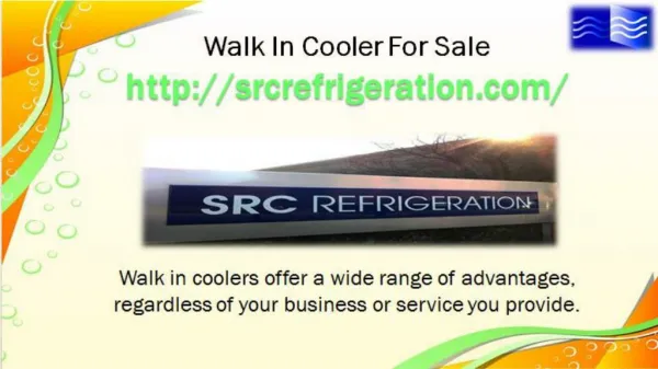 Commercial Walk In Cooler For Sale