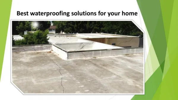 Best waterproofing solutions for your home
