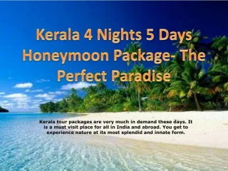 Kerala Honeymoon Package | Kerala Tour Packages