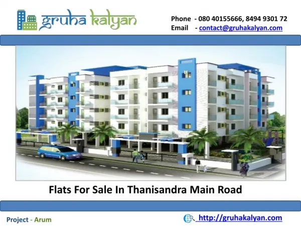 Flats For Sale in Thanisandra Main Road