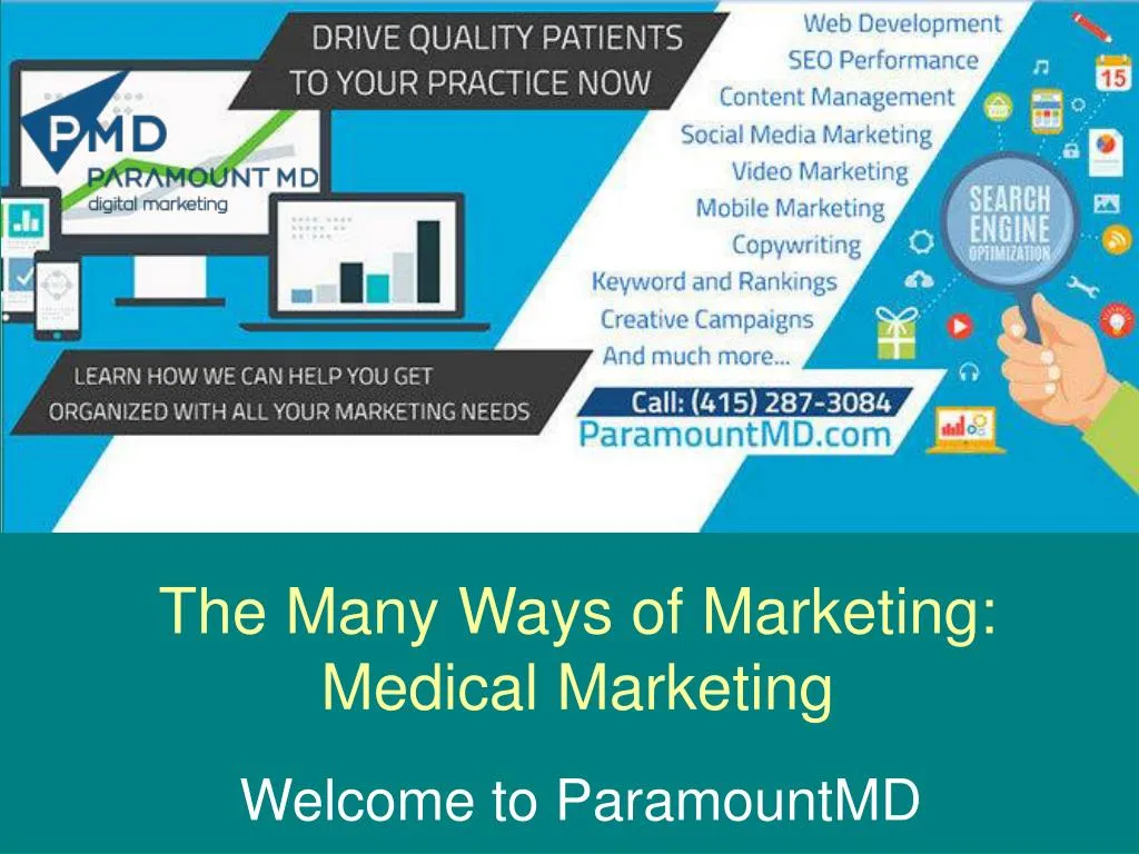 the many ways of marketing medical marketing