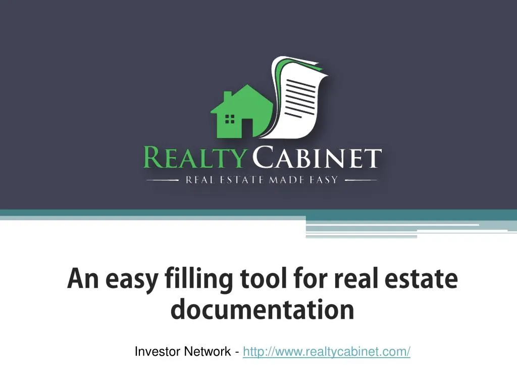 an easy filling tool for real estate documentation