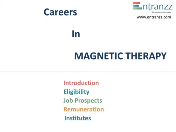 Careers In Magnetic therapy