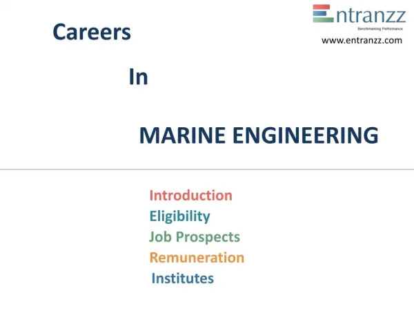 Careers In MARINE ENGINEERING