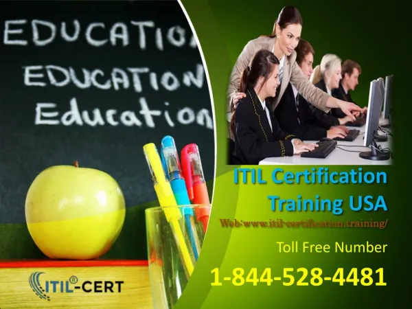 ITIL Specialist Training 1-844-528-4481 in Certification USA