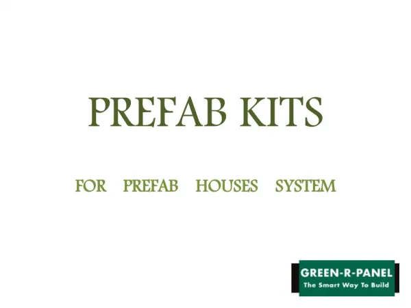 Prefab Homes | Greenrpanel