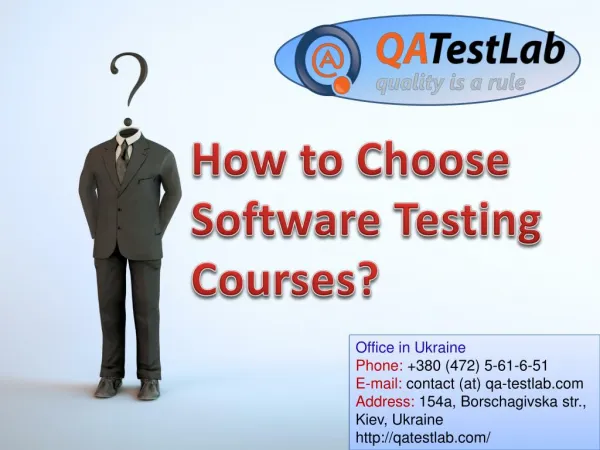 How to Choose Software Testing Courses?