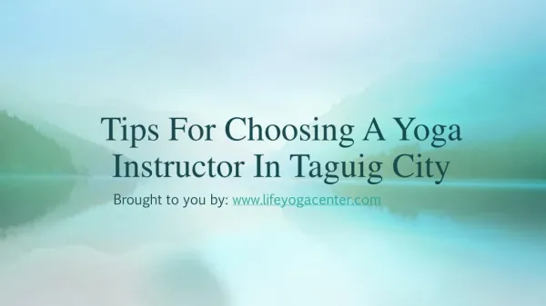 Tips For Choosing A Yoga Instructor In Taguig City