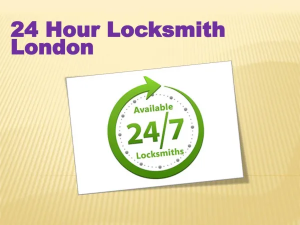 24 Hour Locksmith London 