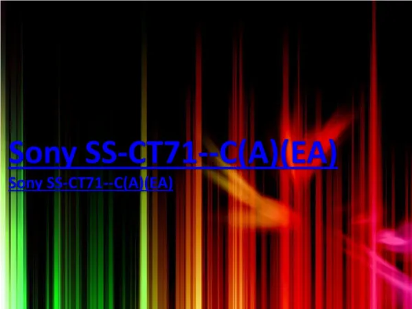 Sony SS-CT71--C(A)(EA)