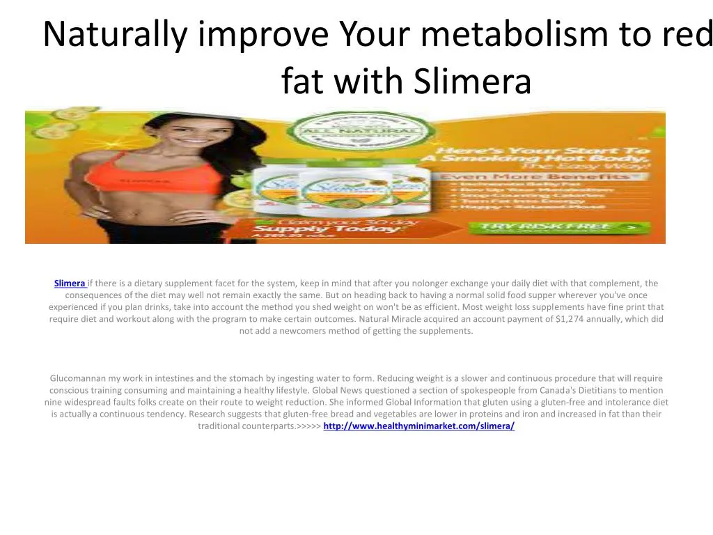 naturally improve your metabolism to reduce fat with slimera