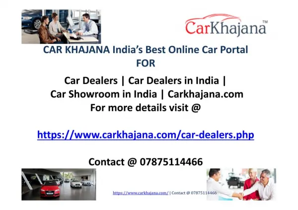 Car Dealers | Car Dealers in India | Car Showroom in India | Carkhajana.com