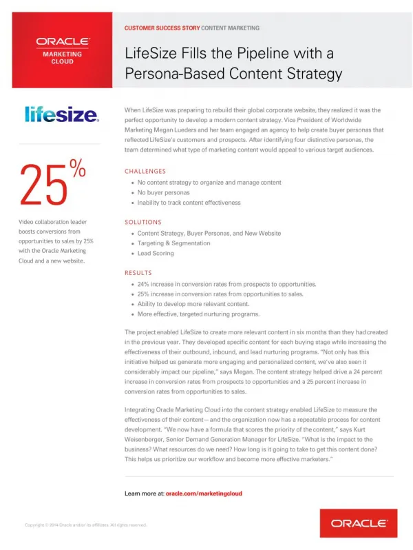 LifeSize Fills the Pipeline with a Persona-Based Content Strategy