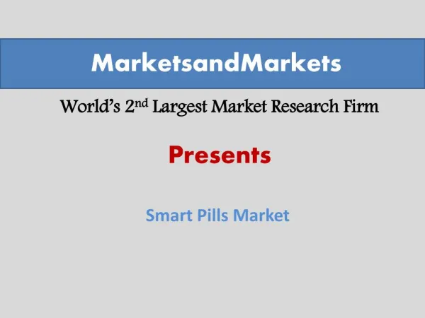 Smart Pills Market worth $8.98 Billion by 2024
