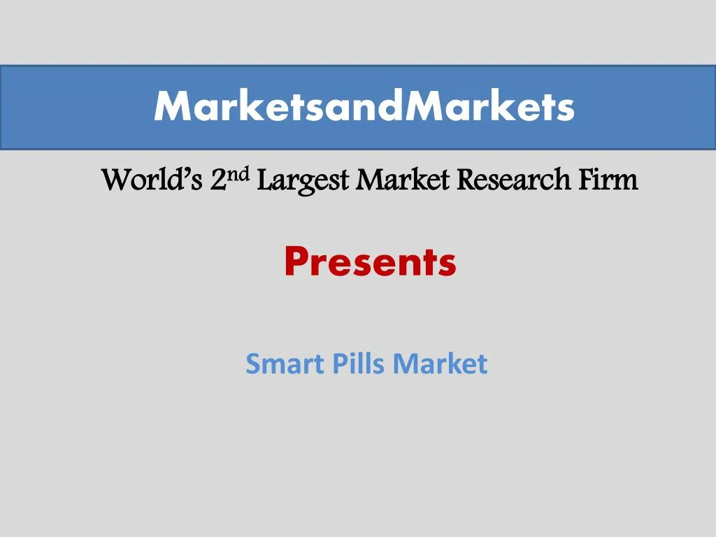 world s 2 nd largest market research firm