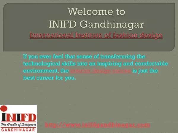 Interior design institute INIFD Gandhinagar
