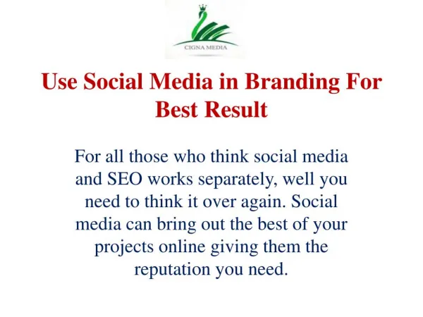 Use Social Media in Branding For Best Result