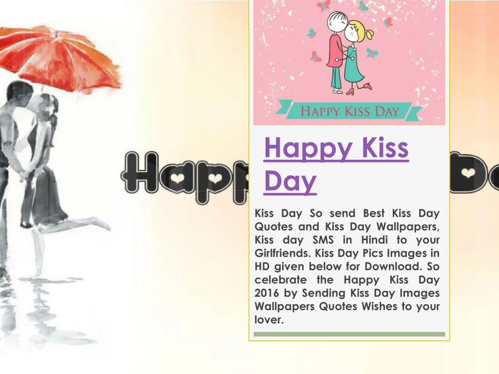 happy kiss day