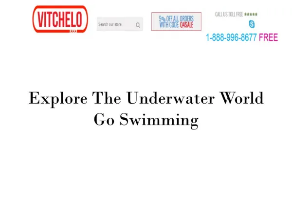 Explore The Underwater World Go Swimming