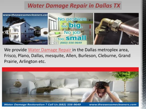 Water Damage Repair in Dallas TX